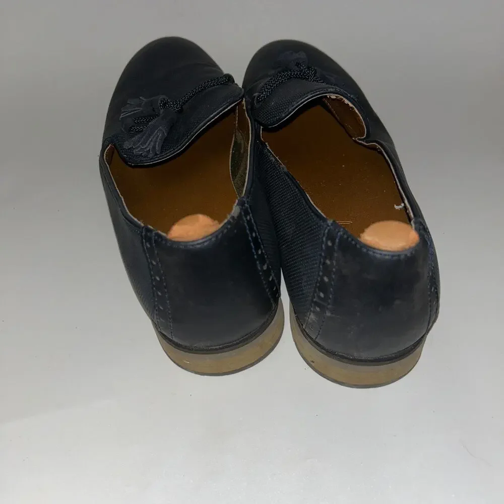 Call It Spring Navy Blue Slip-On Tassel Tie Loafer Shoes Men's Size 10